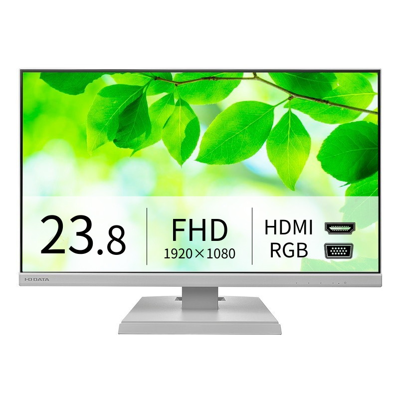 LCD-A241DWプレミアムアウトレット／23.8インチ フルHD液晶モニター ホワイト
